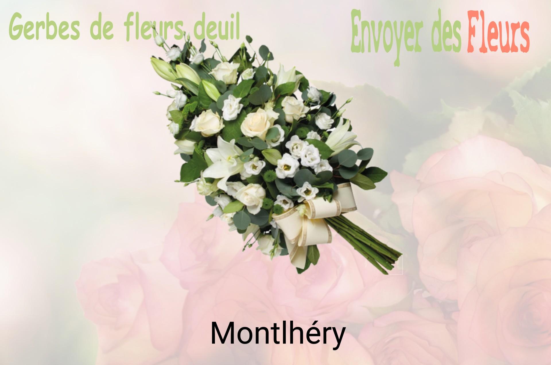 Gerbe de fleurs de deuil livrée à Montlhéry